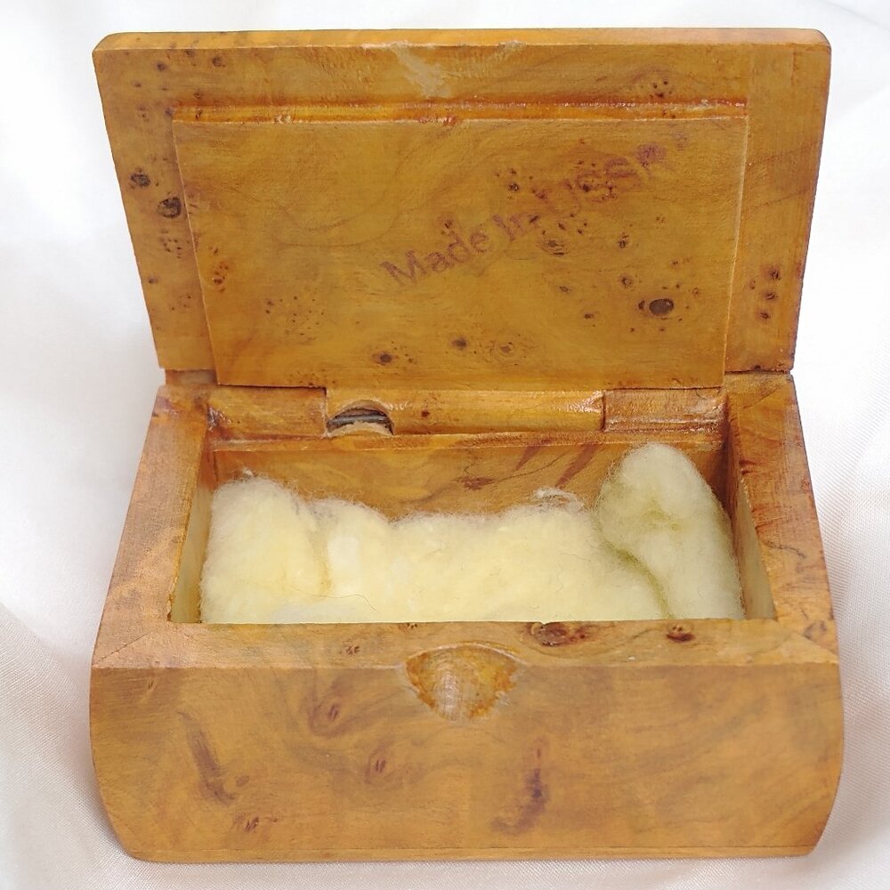 Small wooden box with the inscription "Made In USSR"